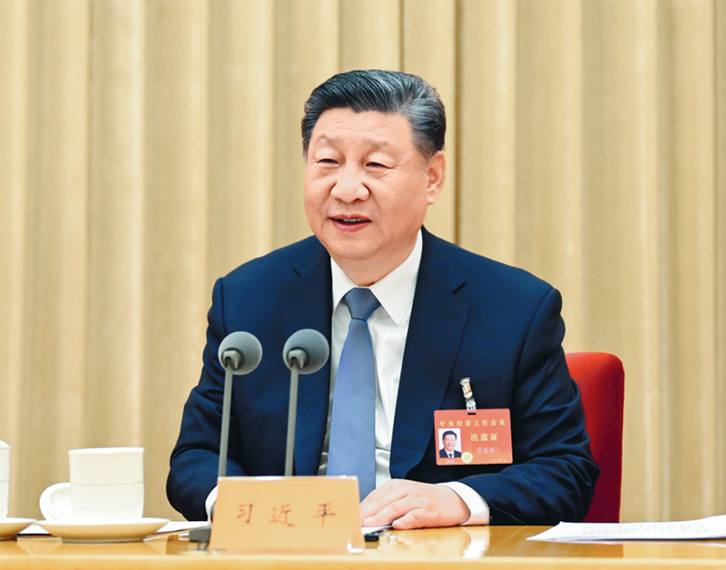 2024年12月11日至12日，中央經(jīng)濟工作會議在北京舉行。中共中央總書記、國家主席、中央軍委主席習近平出席會議并發(fā)表重要講話。 新華社記者 謝環(huán)馳/攝