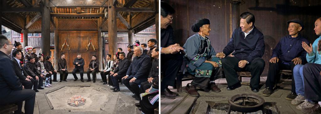 左圖由新華社記者謝環(huán)馳拍攝；右圖由新華社記者蘭紅光拍攝。