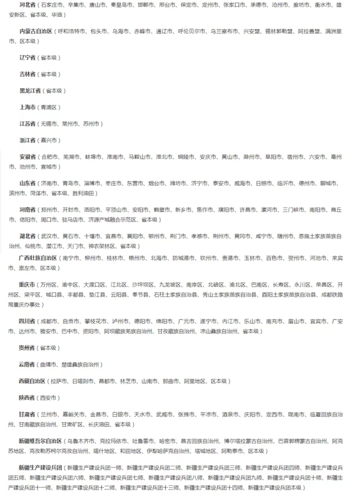 截至5月8日已開通醫(yī)保個(gè)賬跨省共濟(jì)的統(tǒng)籌區(qū)。（國(guó)家醫(yī)保局官網(wǎng)截圖）